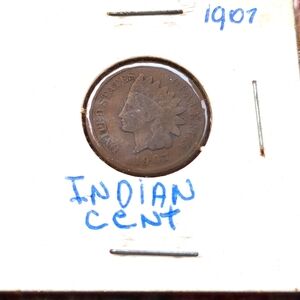 Lot of 8 Indian Head Cents from 1900 -1907